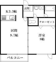 コーポサンライズの間取り画像