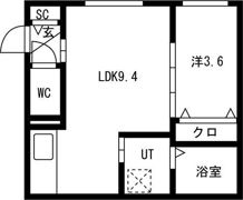 CLARICE麻生（クラリーチェアサブ）の間取り画像