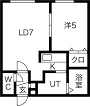 ラシード北大前の間取り画像