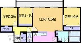 仮）MJクレスト元町の間取り画像
