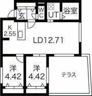 フォレスタ北9条の間取り画像