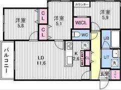 Aster本通15の間取り画像