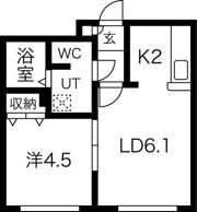 クレエボヌールの間取り画像