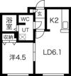 クレエボヌールの間取り画像