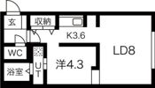 チケン北大前の間取り画像