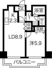 ヴィラN19の間取り画像