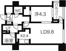 プライムメゾン南2条の間取り画像