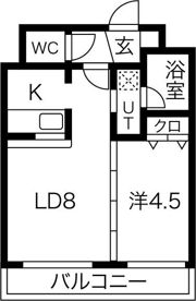 マリオン桑園の間取り画像