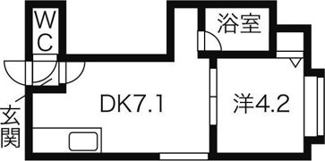 リトルズさっぽろ南郷の間取り画像
