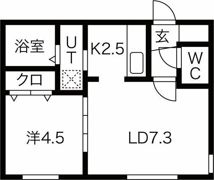 7th regal（セブンスリーガル）琴似の間取り画像