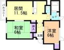 アルカディア大谷地の間取り画像