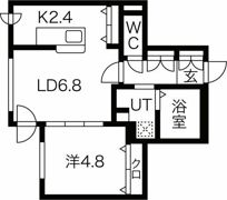 SCHAR大通西の間取り画像