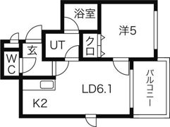 カハラコートセカンドの間取り画像