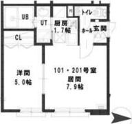 ルミエール栄町東の間取り画像