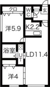 ボヌール手稲本町の間取り画像