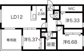 グレイス北16条の間取り画像