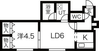 LEE SPACE新道東IIIの間取り画像