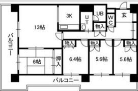 アルファスクエア円山の間取り画像