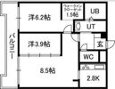 アルファスクエア円山の間取り画像