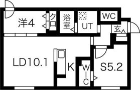 RESIDENCE SHINMEI 北円山の間取り画像