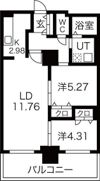パシフィックタワー札幌の間取り画像