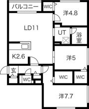 ブランシャールALAIN発寒南の間取り画像