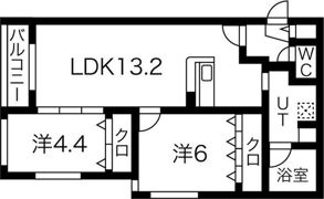 ヴォヤージュ円山の間取り画像