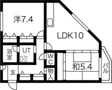 アスターハイツヤマチカの間取り画像