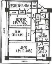 パークノヴァ北円山の間取り画像