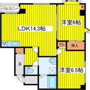 フローラN14の間取り画像