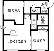 RESIDENCE SHINMEI MARUYAMAの間取り画像