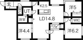 ヴェリタス西町の間取り画像