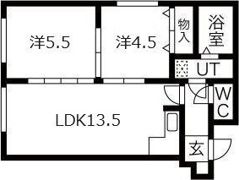 ベルヴィコートS4の間取り画像