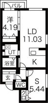 インフィニティ新道東の間取り画像