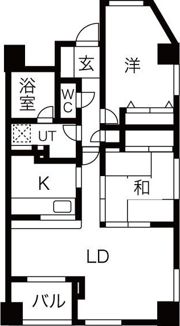 パークヒルズ南10条の間取り画像