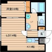 レガート東区役所前A棟の間取り画像
