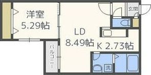Cheval北10条の間取り画像