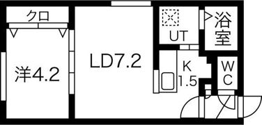 ラポムN16の間取り画像