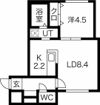 クラリス北16条A棟の間取り画像