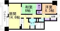 THERESIDENCEPARKODORIKOEN（旧ヒルズの間取り画像