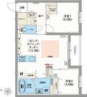 エフュート北円山の間取り画像