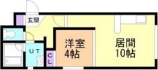 カピテーヌ円山の間取り画像