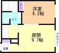 コンフォリア北三条の間取り画像