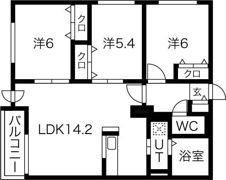 ZABO BLANC 12（ザボブラン）の間取り画像