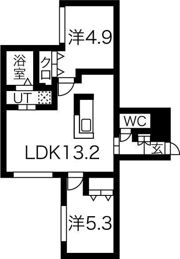 ラディーチェ元町の間取り画像