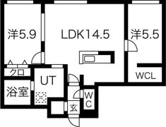 CreaResidence発寒南の間取り画像