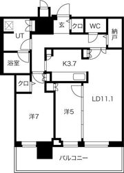 ONE札幌ステーションタワーの間取り画像