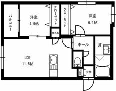piu dolce（ピゥドルチェ）新道東の間取り画像