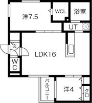 Harness北1条の間取り画像