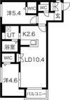 ALPHA GRANDE札幌南4条の間取り画像